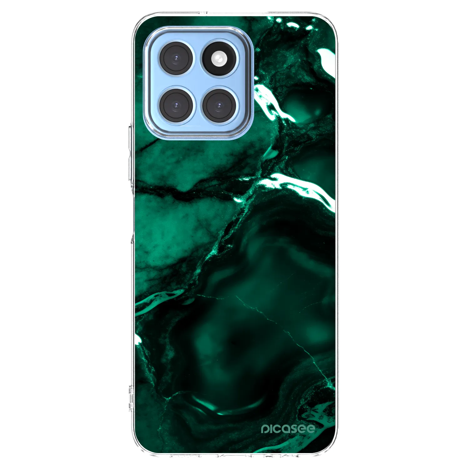 Picasee διαφανής θήκη σιλικόνης Honor X6 - Dark emerald