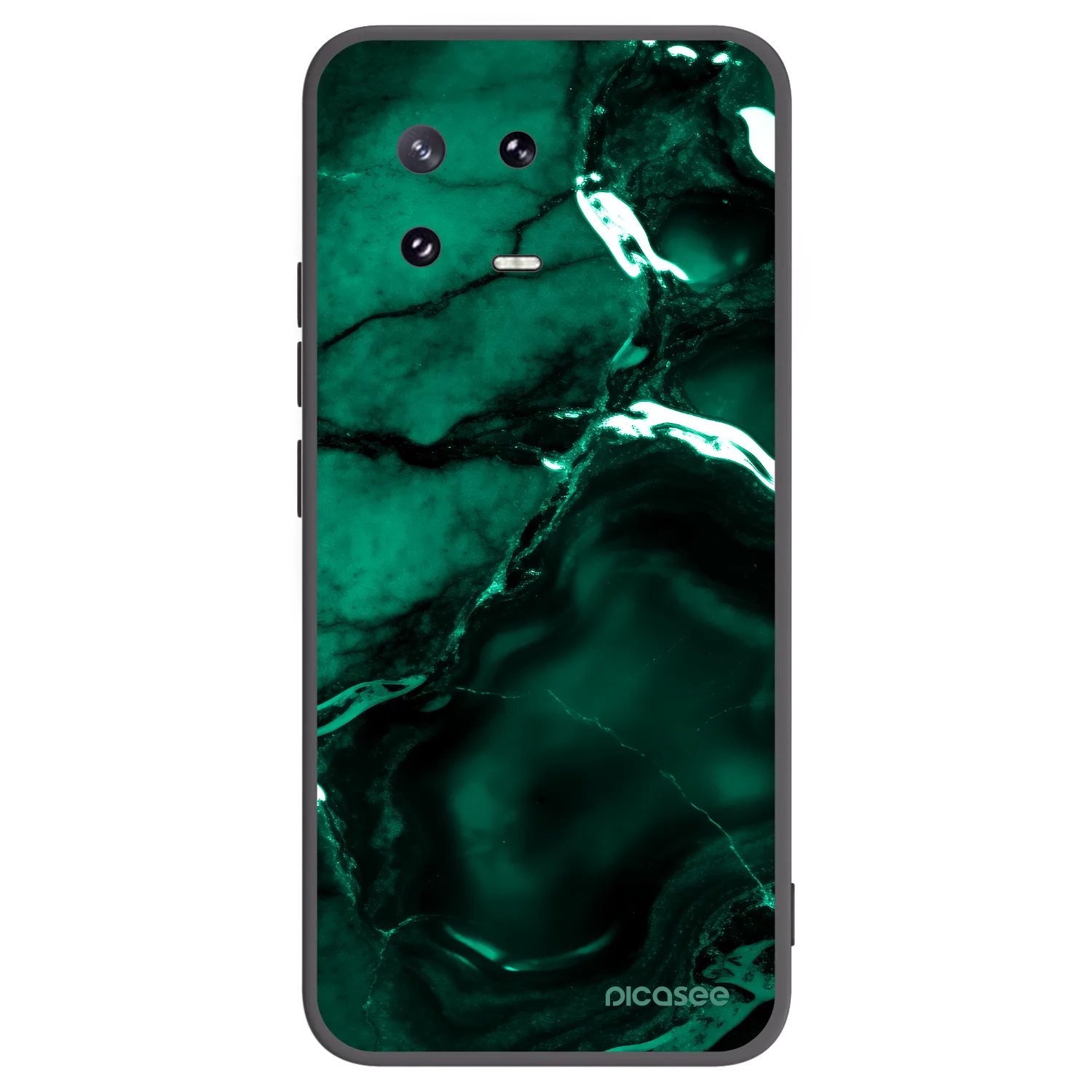 Picasee Μαύρη θήκη σιλικόνης για Xiaomi 13 Pro - Dark emerald