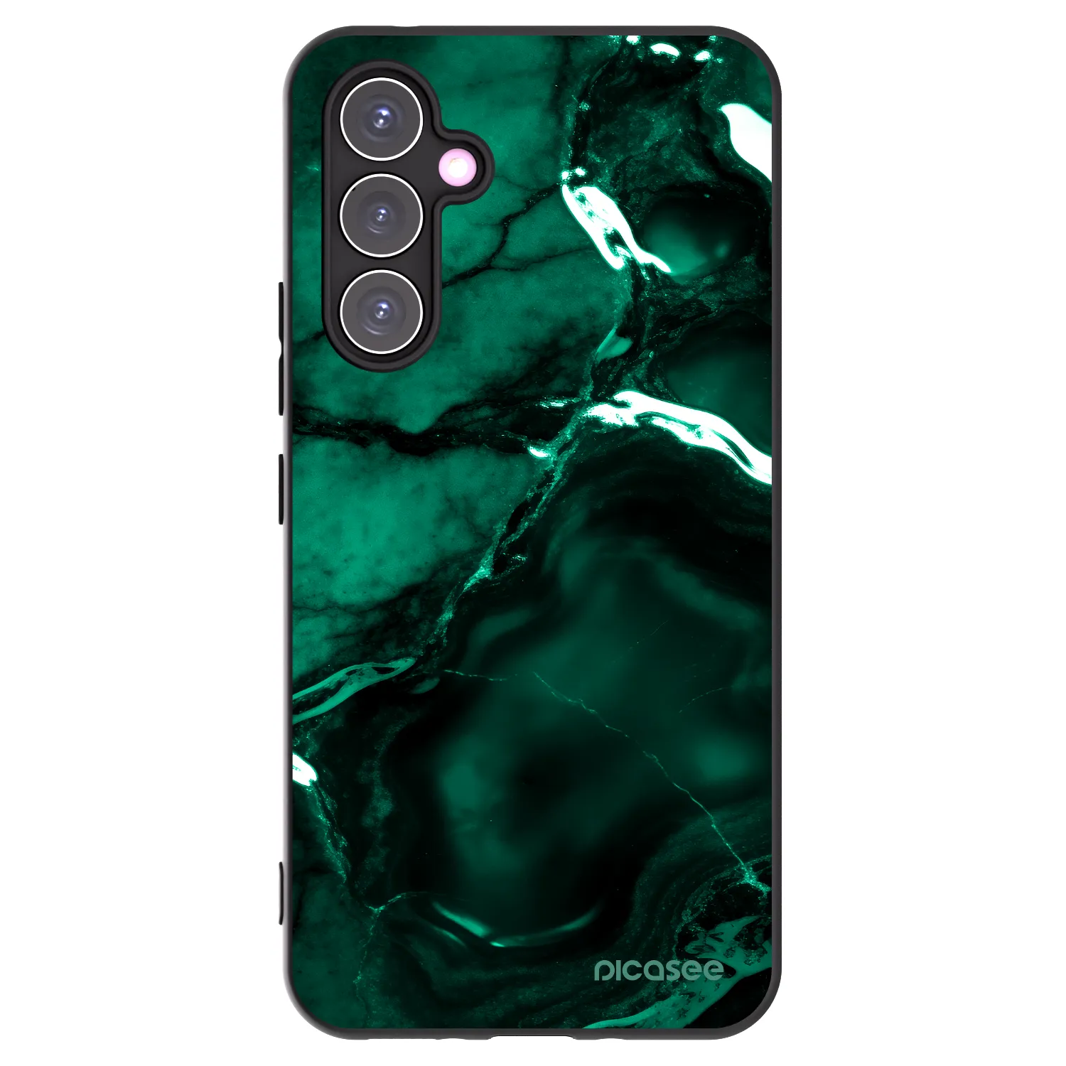 Picasee Μαύρη θήκη σιλικόνης για Samsung Galaxy A54 5G A546B - Dark emerald