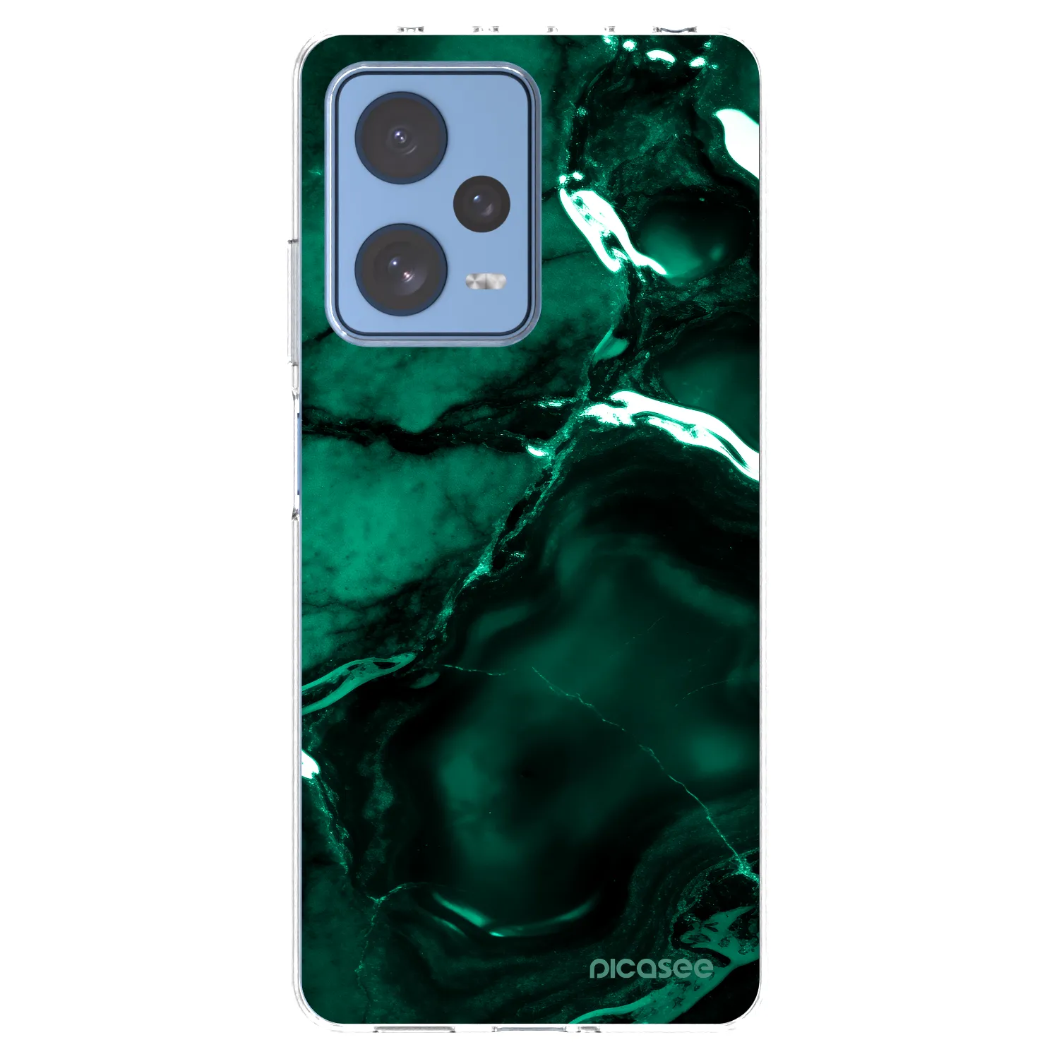 Picasee διαφανής θήκη σιλικόνης Xiaomi Redmi Note 12 Pro 5G - Dark emerald