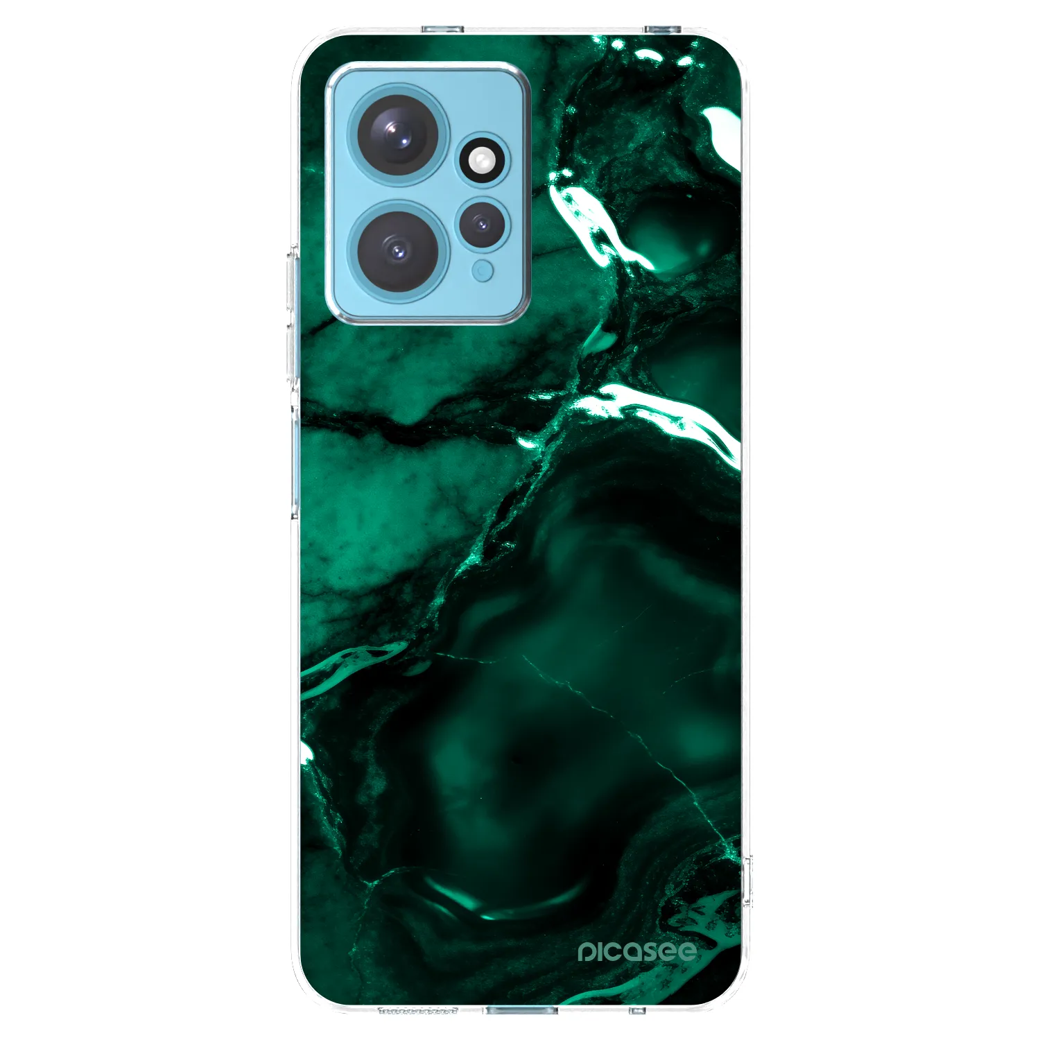 Picasee διαφανής θήκη σιλικόνης Xiaomi Redmi Note 12 4G - Dark emerald