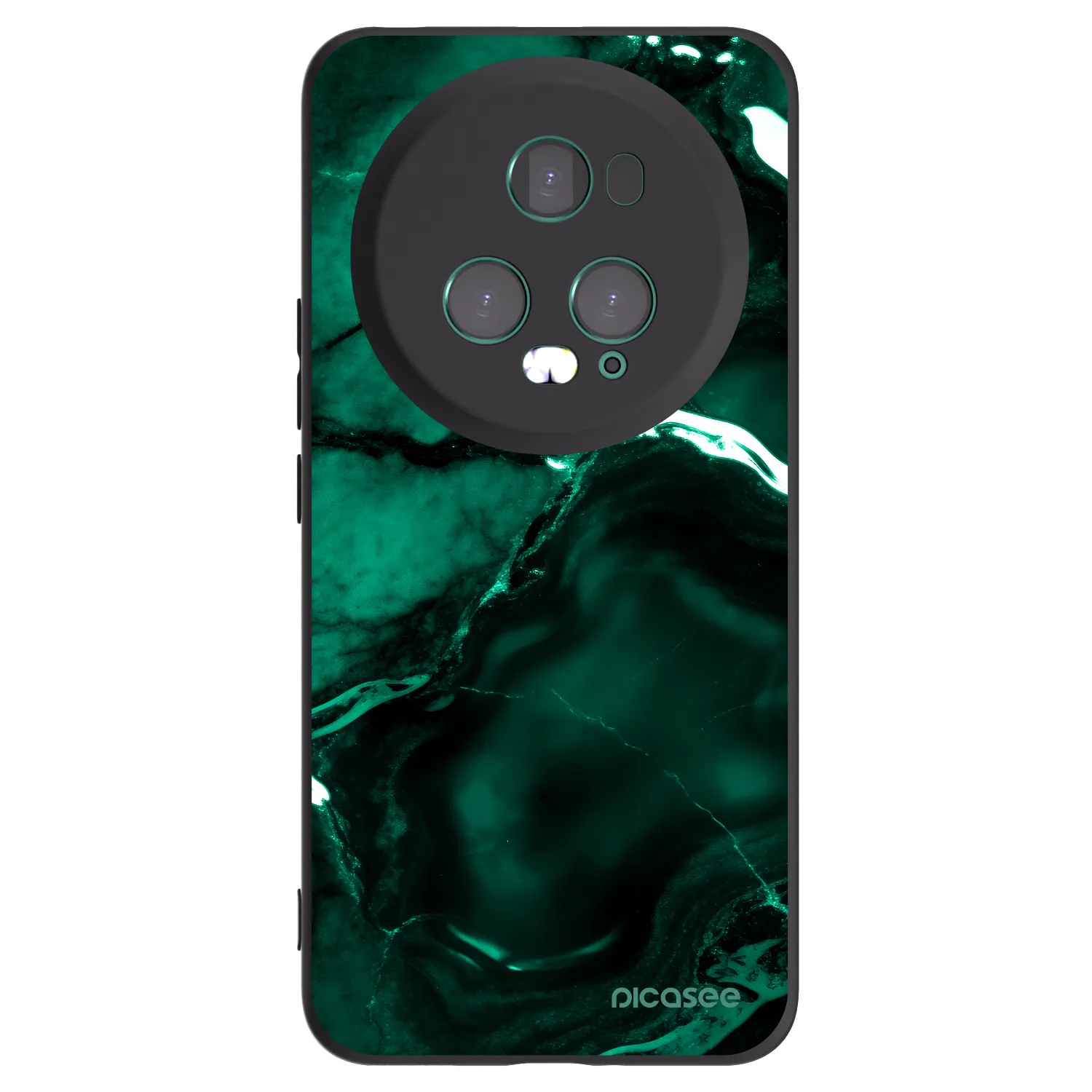 Picasee Μαύρη θήκη σιλικόνης για Honor Magic5 Pro - Dark emerald
