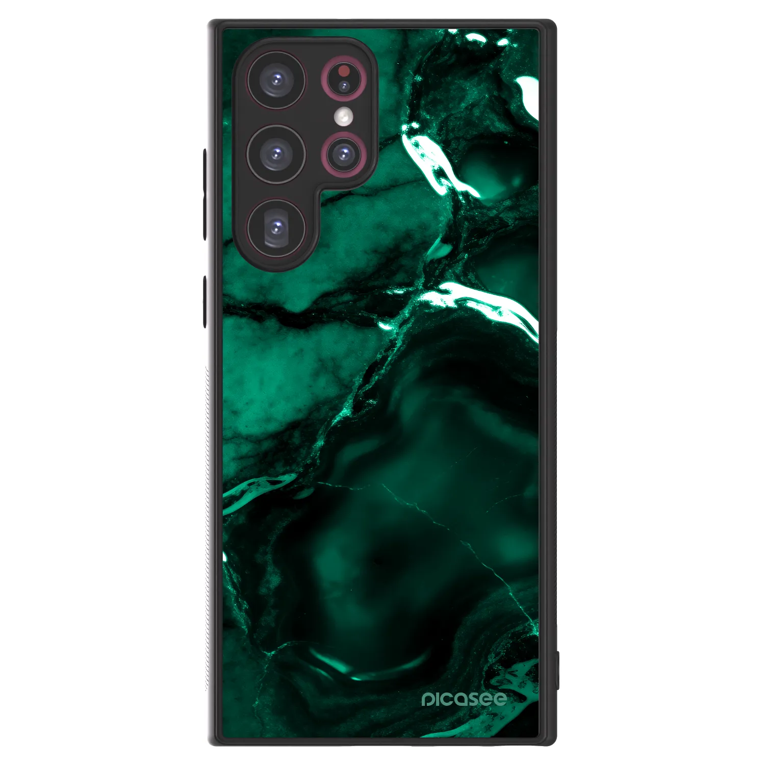 Picasee ULTIMATE CASE PowerShare για Samsung Galaxy S22 Ultra 5G - Dark emerald