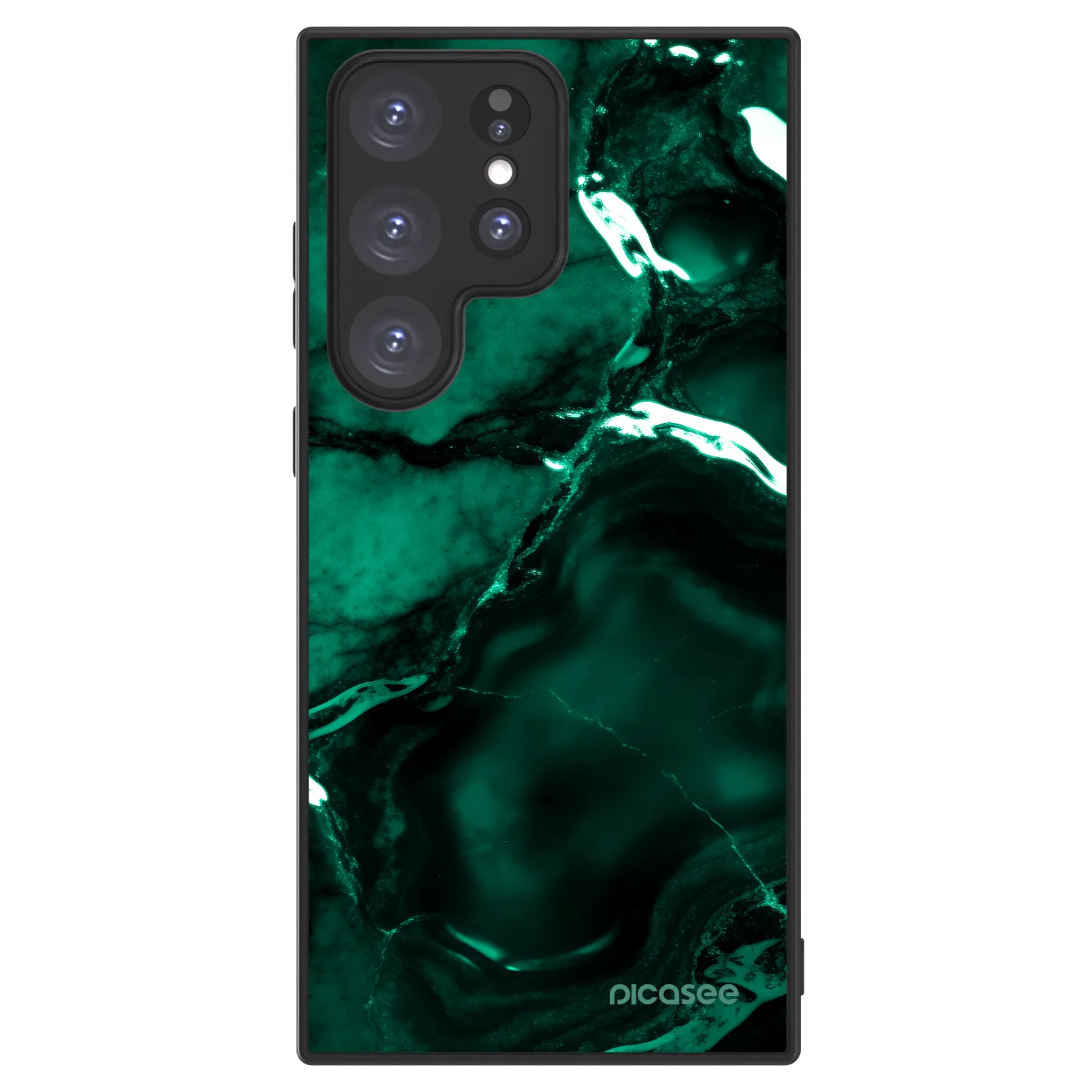 Picasee ULTIMATE CASE PowerShare για Samsung Galaxy S23 Ultra 5G - Dark emerald