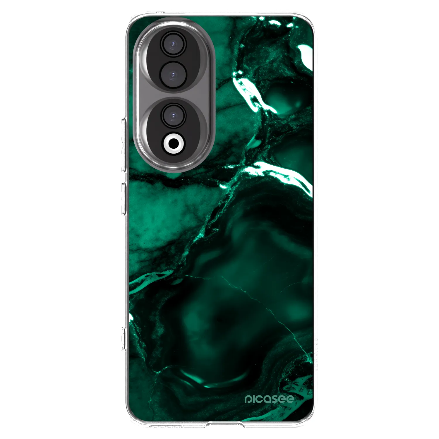 Picasee διαφανής θήκη σιλικόνης Honor 90 5G - Dark emerald