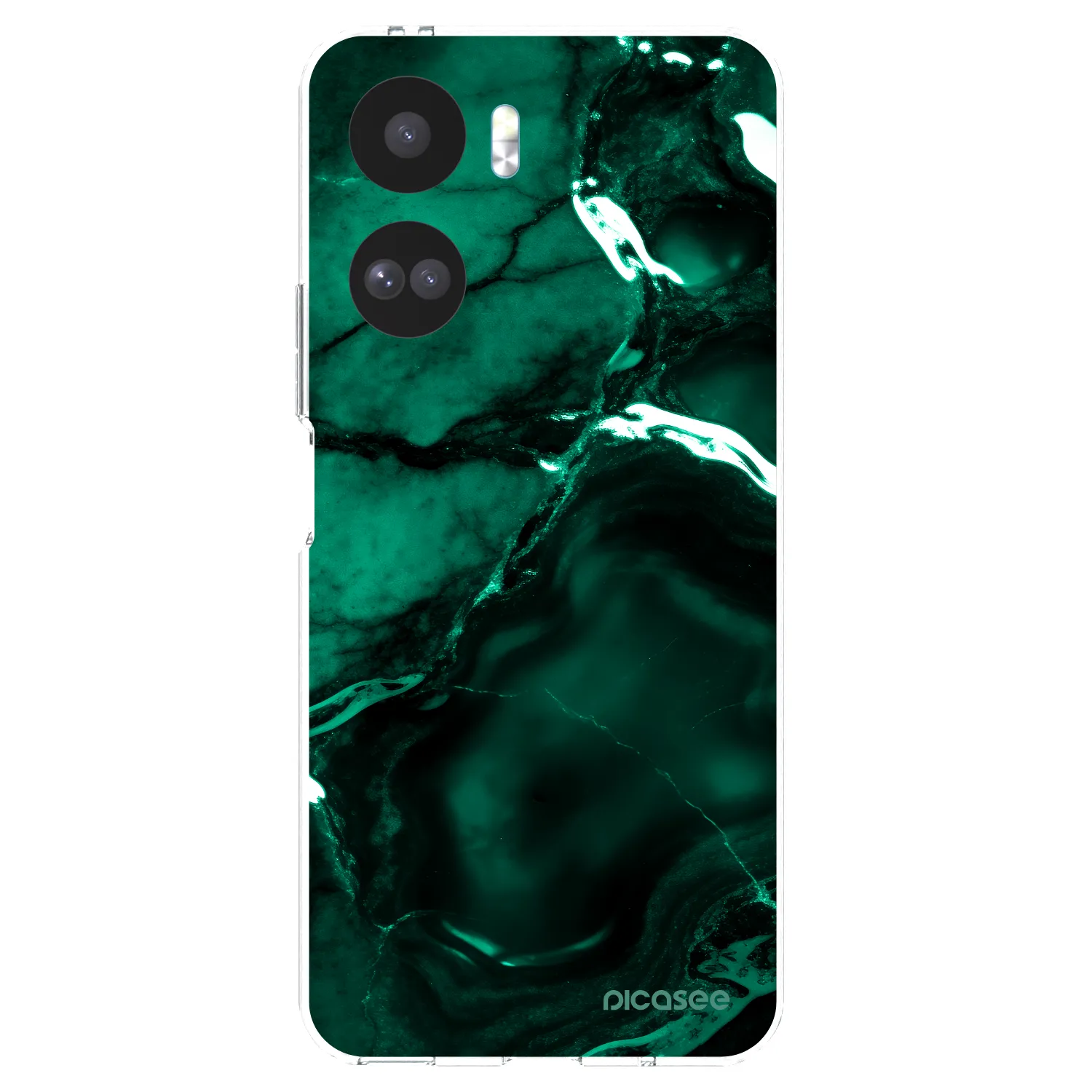 Picasee διαφανής θήκη σιλικόνης Honor 90 Lite 5G - Dark emerald