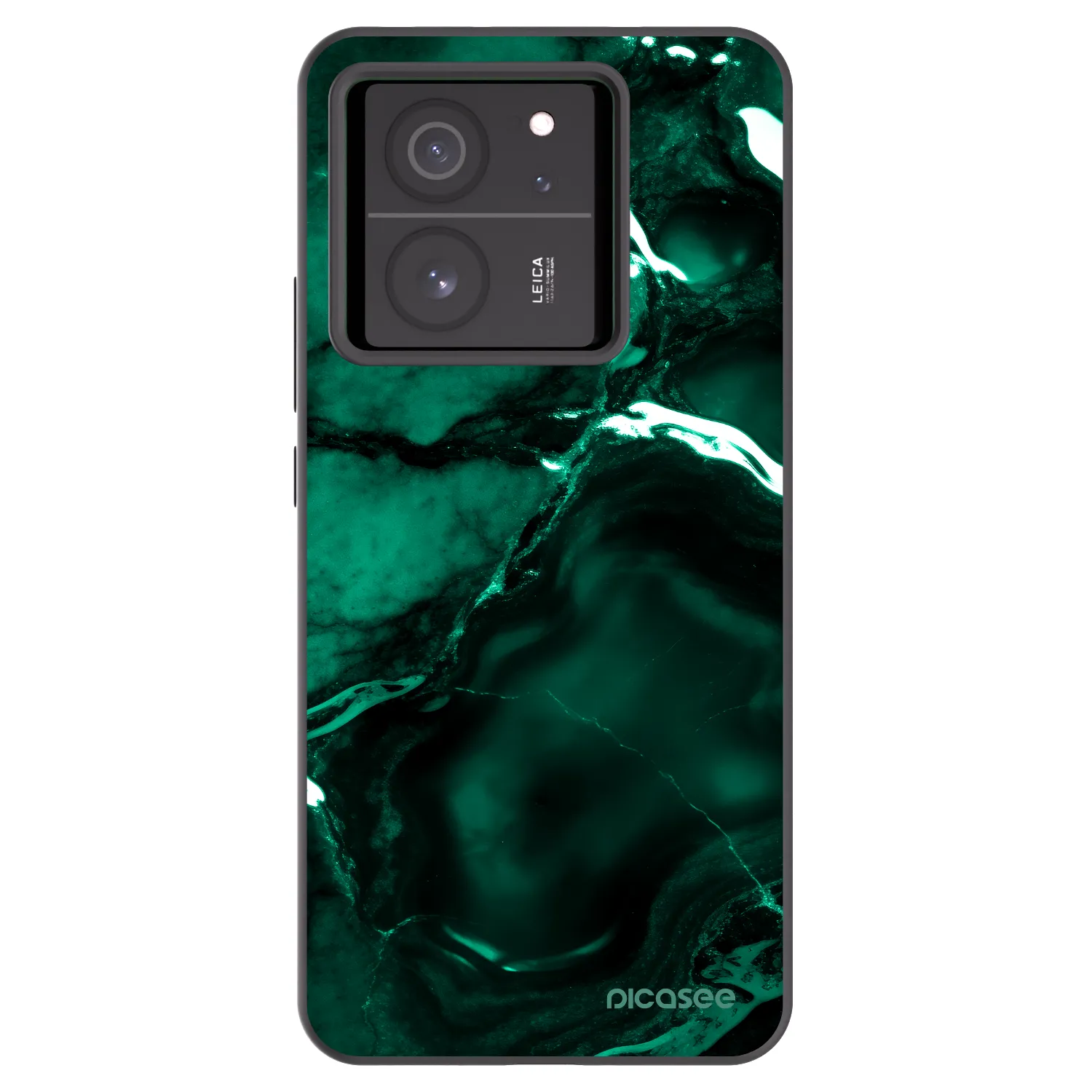 Picasee Μαύρη θήκη σιλικόνης για Xiaomi 13T - Dark emerald