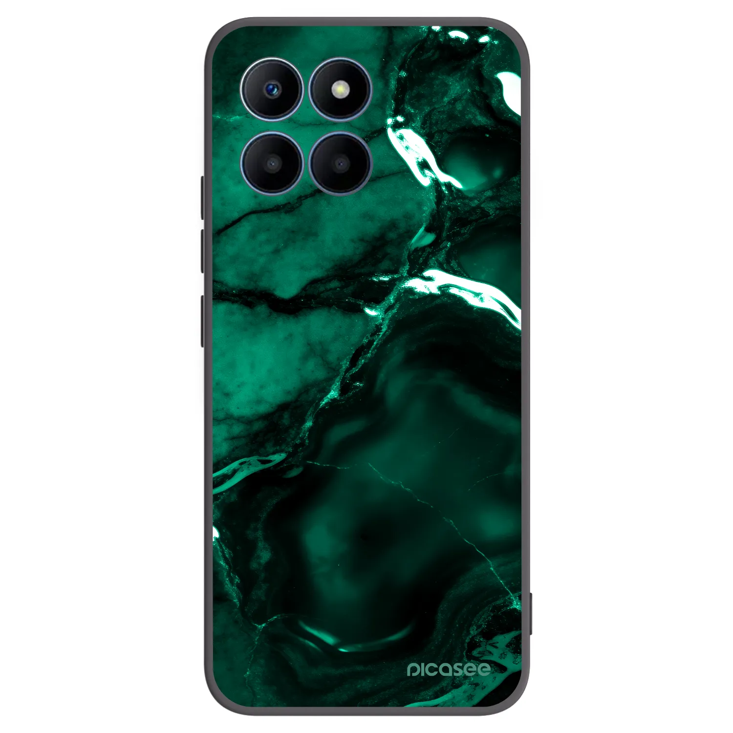 Picasee Μαύρη θήκη σιλικόνης για Honor 70 Lite - Dark emerald