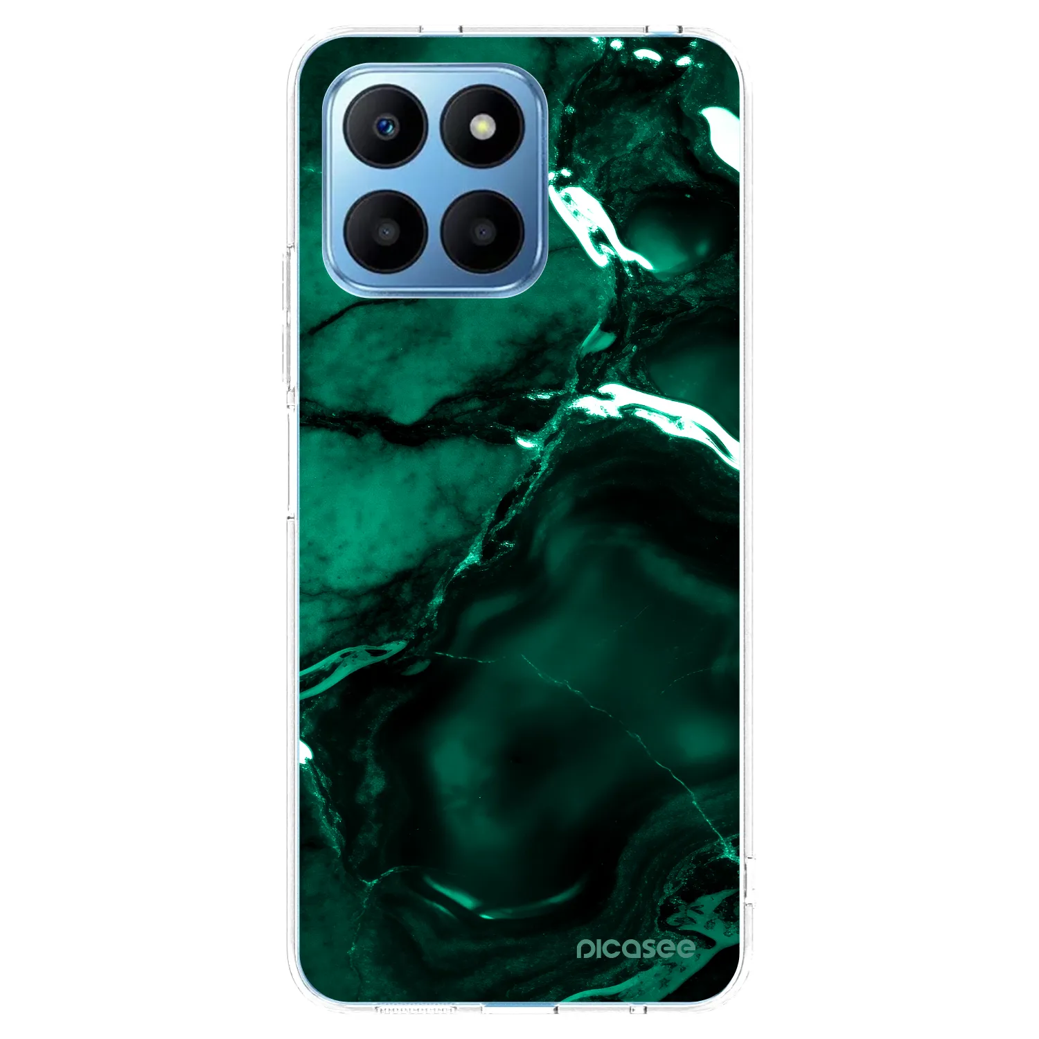 Picasee διαφανής θήκη σιλικόνης Honor 70 Lite - Dark emerald