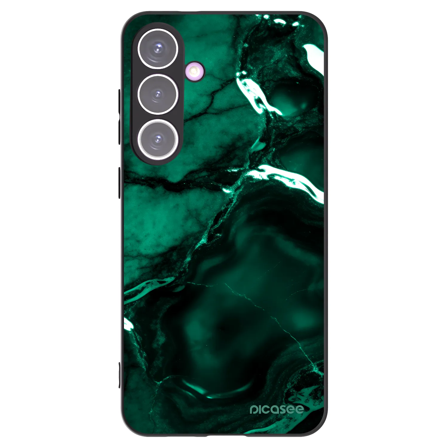 Picasee Μαύρη θήκη σιλικόνης για Samsung Galaxy S24+ S926B 5G - Dark emerald