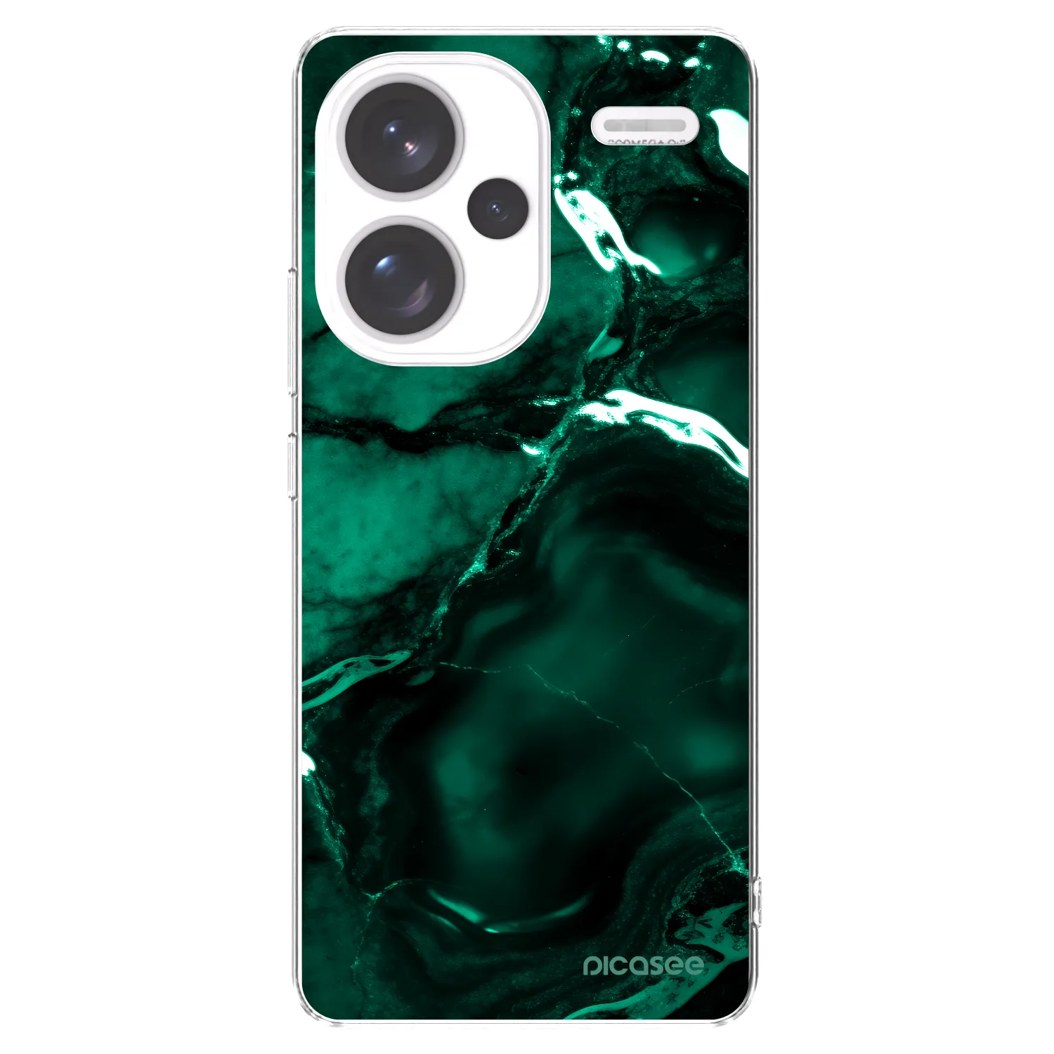 Picasee διαφανής θήκη σιλικόνης Xiaomi Redmi Note 13 Pro+ 5G - Dark emerald