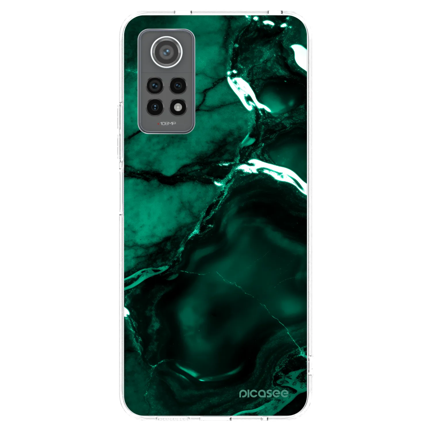 Picasee διαφανής θήκη σιλικόνης Xiaomi Redmi Note 12 Pro 4G - Dark emerald