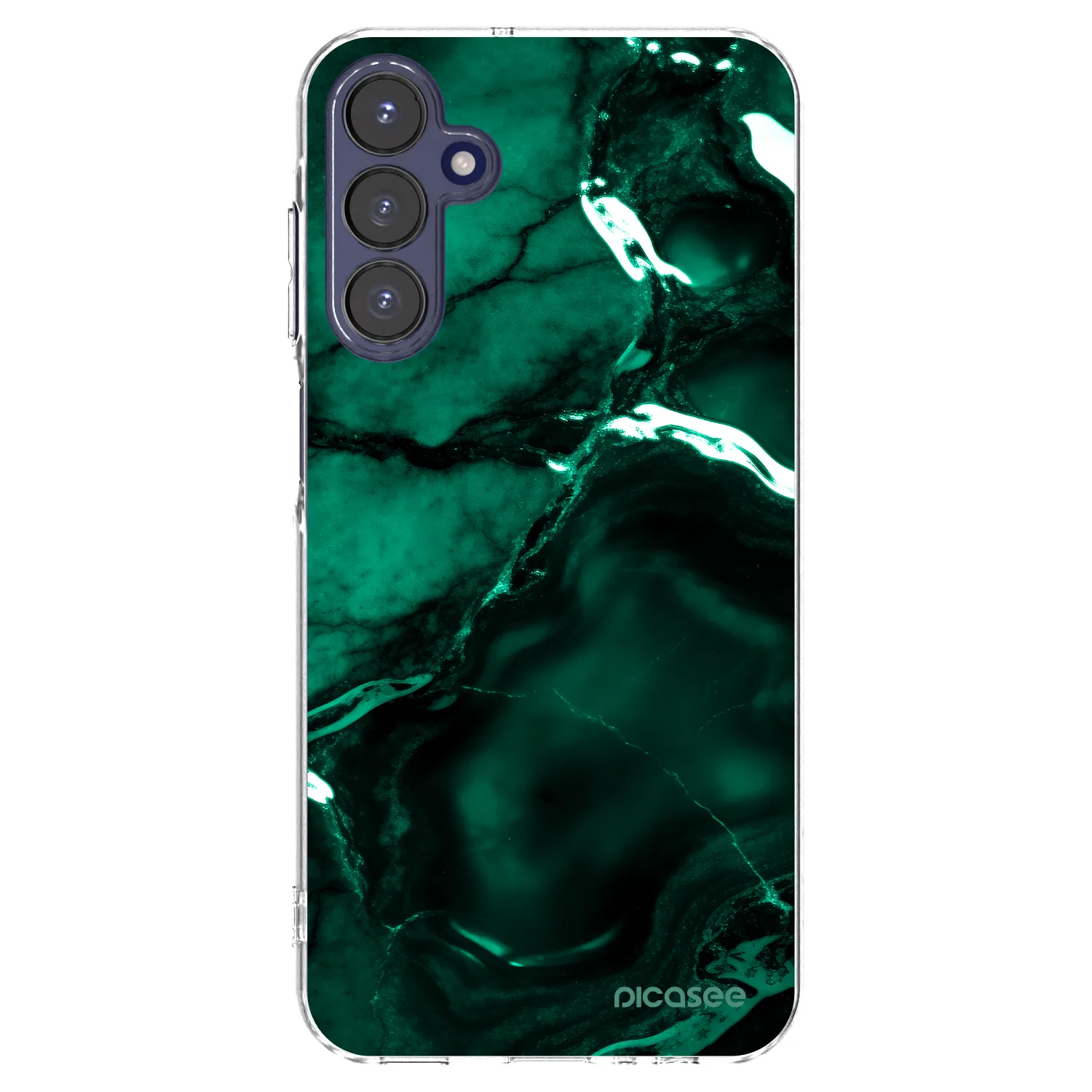 Picasee διαφανής θήκη σιλικόνης Samsung Galaxy A15 A155F 4G - Dark emerald