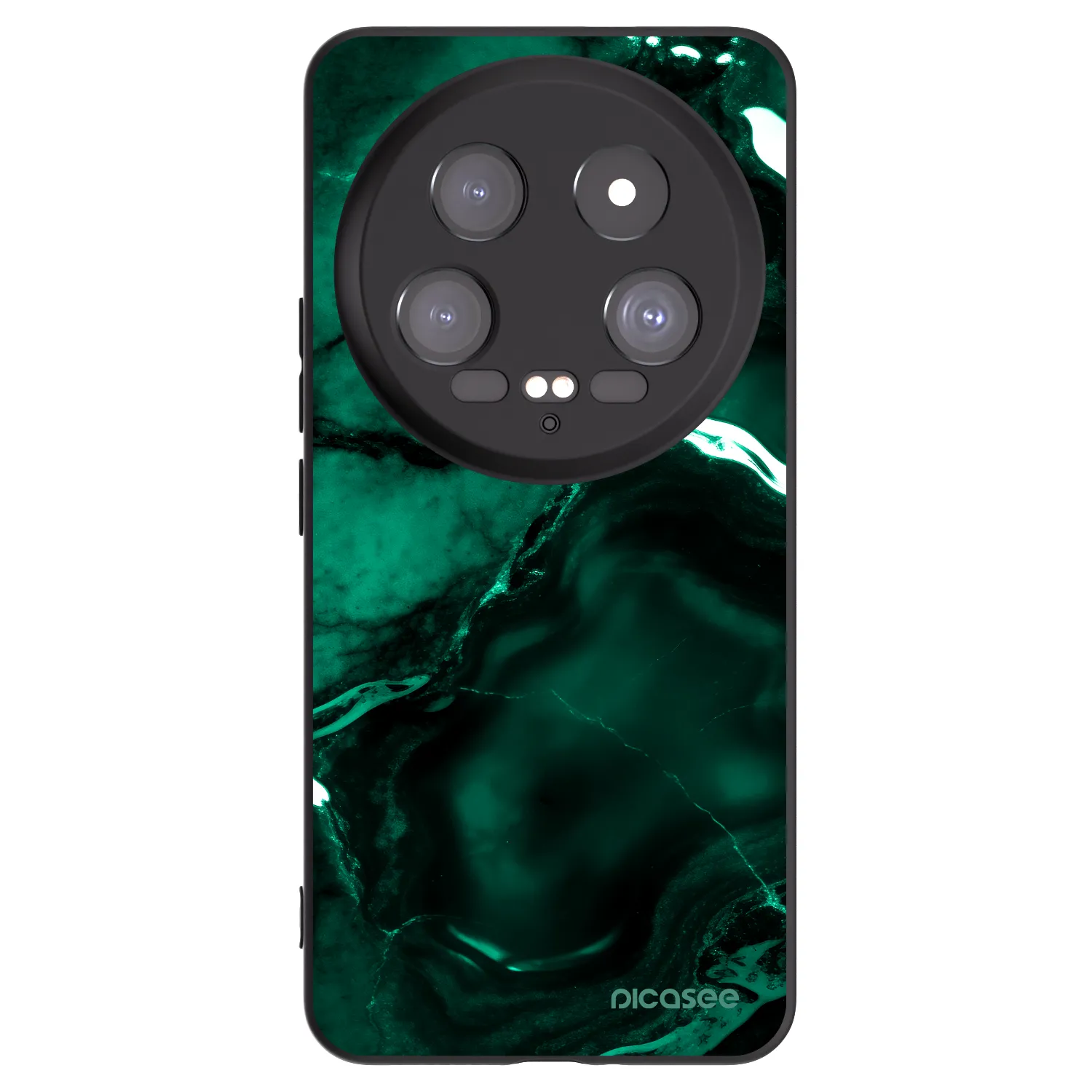 Picasee Μαύρη θήκη σιλικόνης για Xiaomi 14 Ultra - Dark emerald
