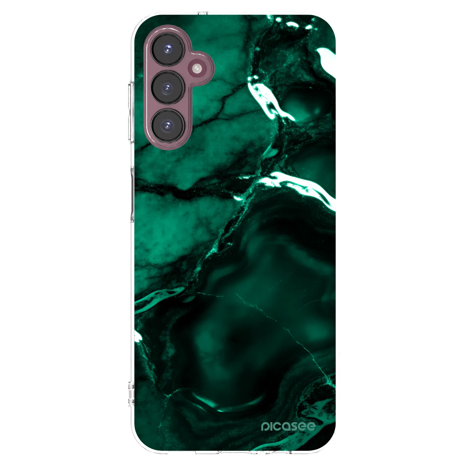 Picasee διαφανής θήκη σιλικόνης Samsung Galaxy A05s A057G - Dark emerald