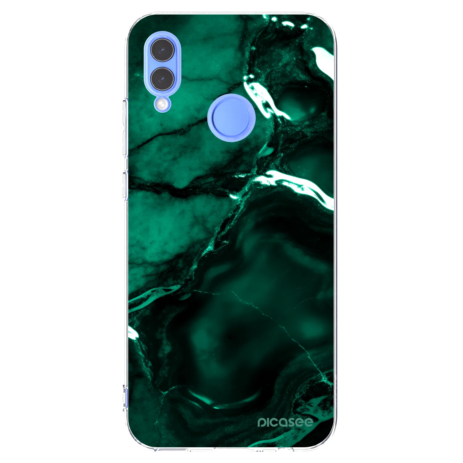 Picasee διαφανής θήκη σιλικόνης Huawei P Smart 2019 - Dark emerald