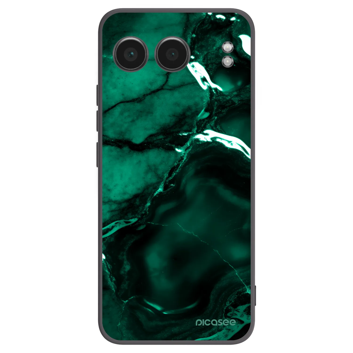 Picasee Μαύρη θήκη σιλικόνης για OnePlus Nord 4 - Dark emerald