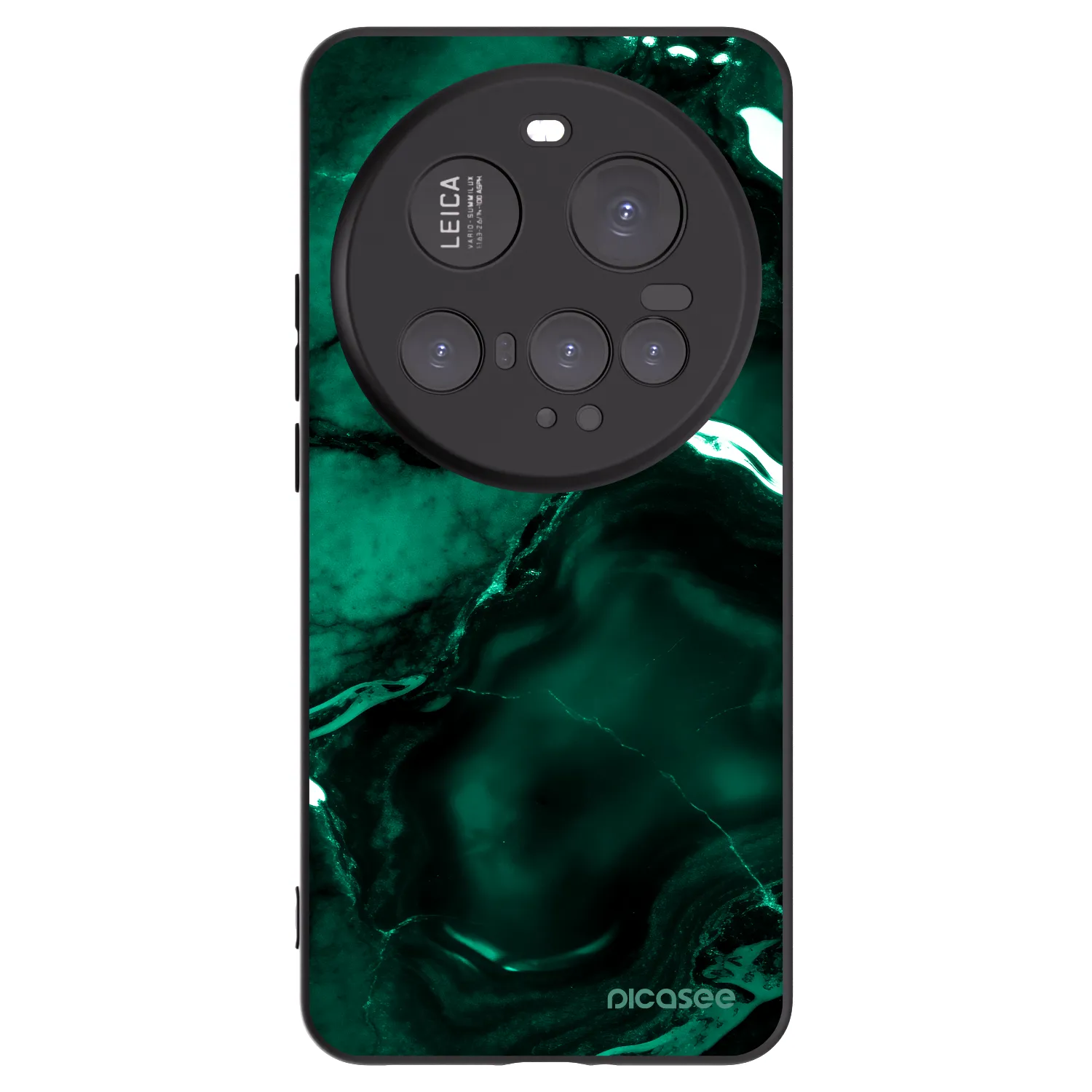 Picasee Μαύρη θήκη σιλικόνης για Xiaomi 15 Ultra - Dark emerald