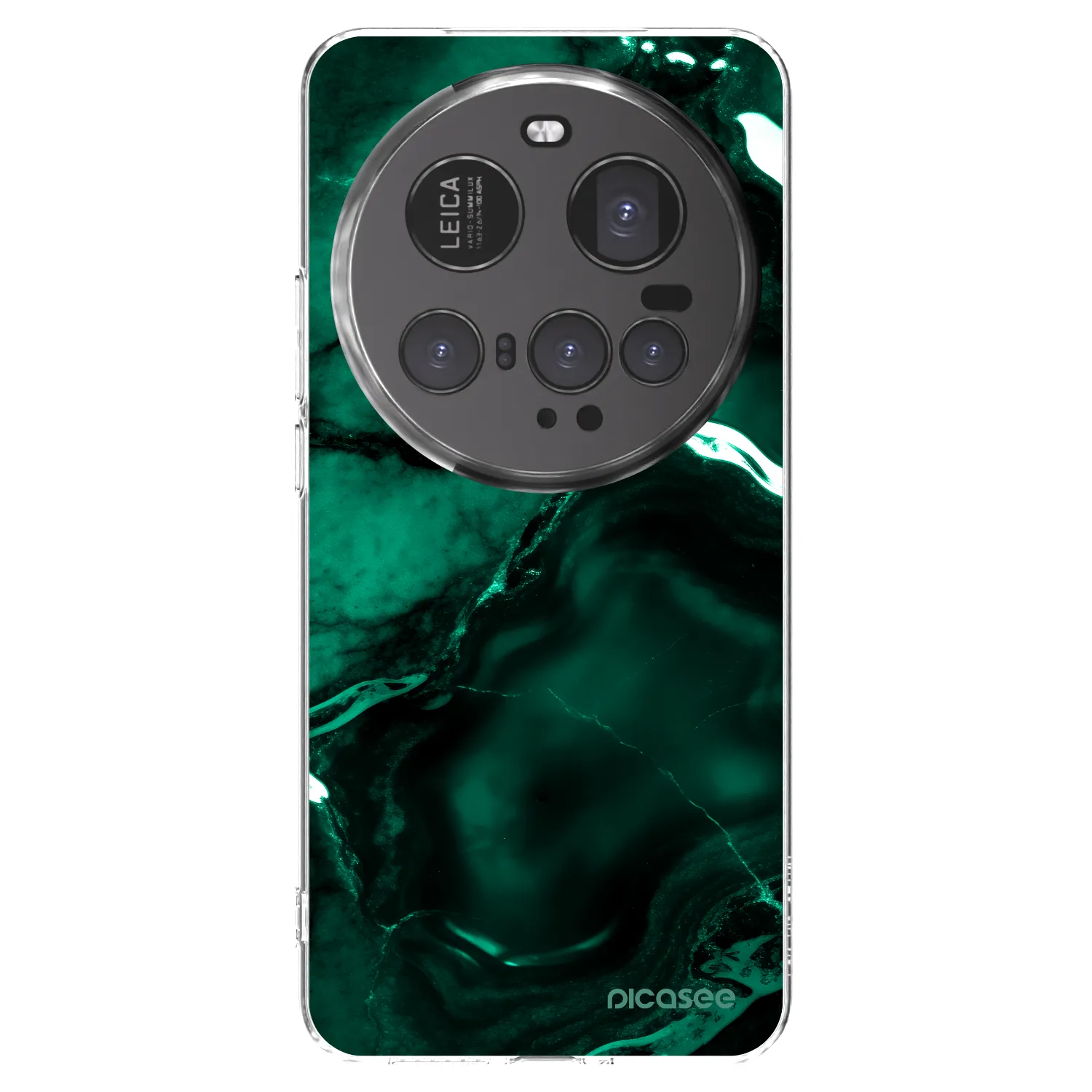 Picasee διαφανής θήκη σιλικόνης Xiaomi 15 Ultra - Dark emerald
