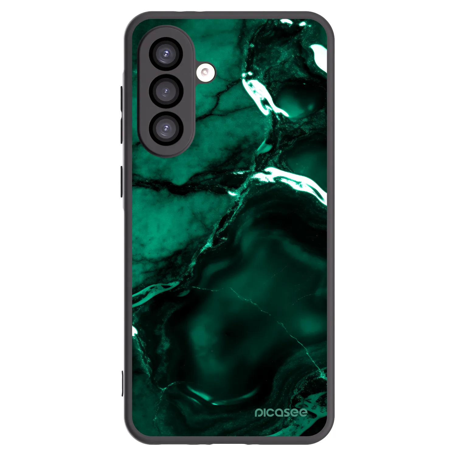 Picasee Μαύρη θήκη σιλικόνης για Samsung Galaxy A26 5G A266B - Dark emerald