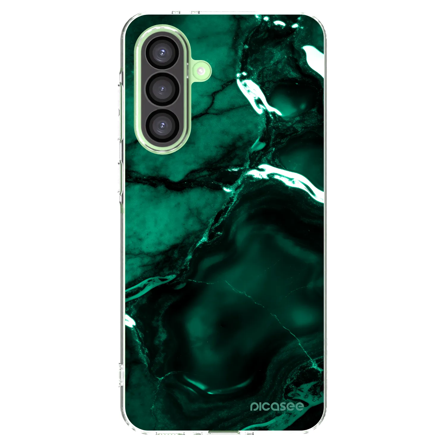 Picasee διαφανής θήκη σιλικόνης Samsung Galaxy A26 5G A266B - Dark emerald