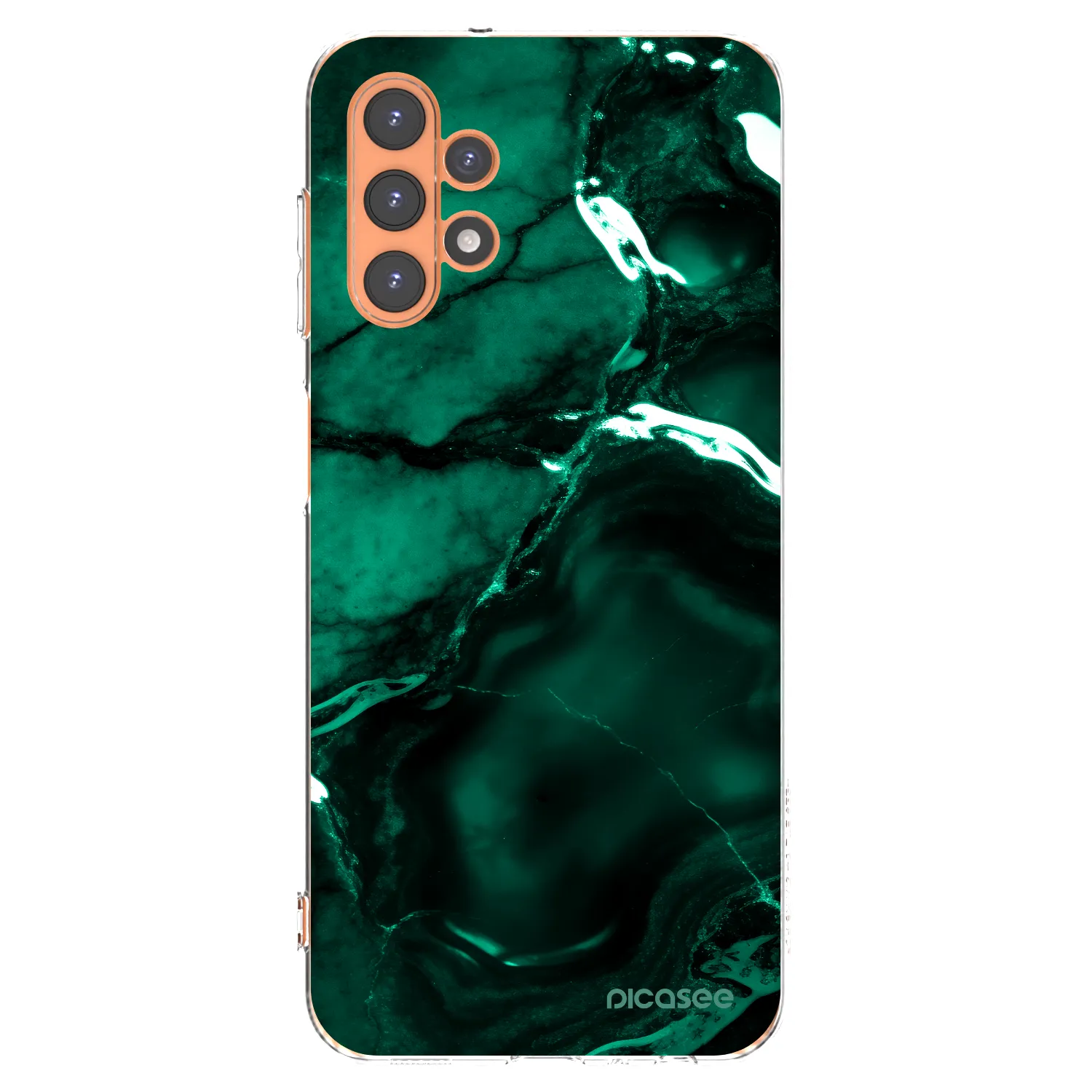 Picasee διαφανής θήκη σιλικόνης Samsung Galaxy A13 5G - Dark emerald