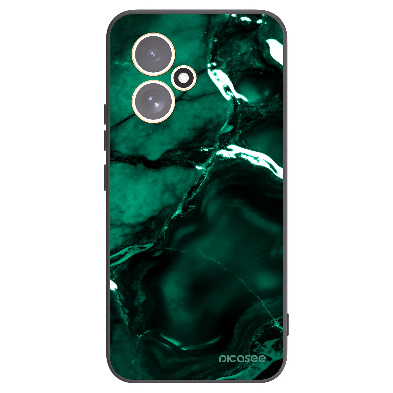 Picasee Μαύρη θήκη σιλικόνης για Honor 400 5G - Dark emerald