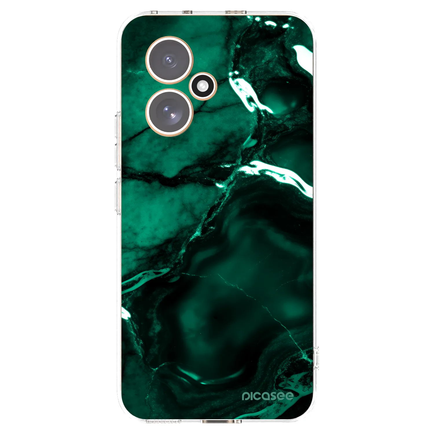 Picasee διαφανής θήκη σιλικόνης Honor 400 5G - Dark emerald