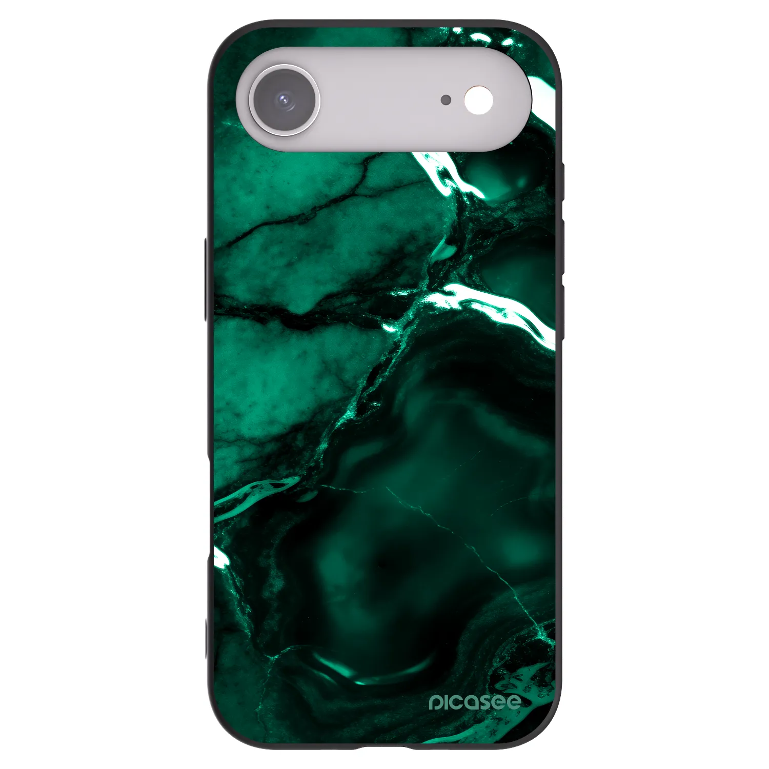 Picasee Μαύρη θήκη σιλικόνης για Apple iPhone Air - Dark emerald