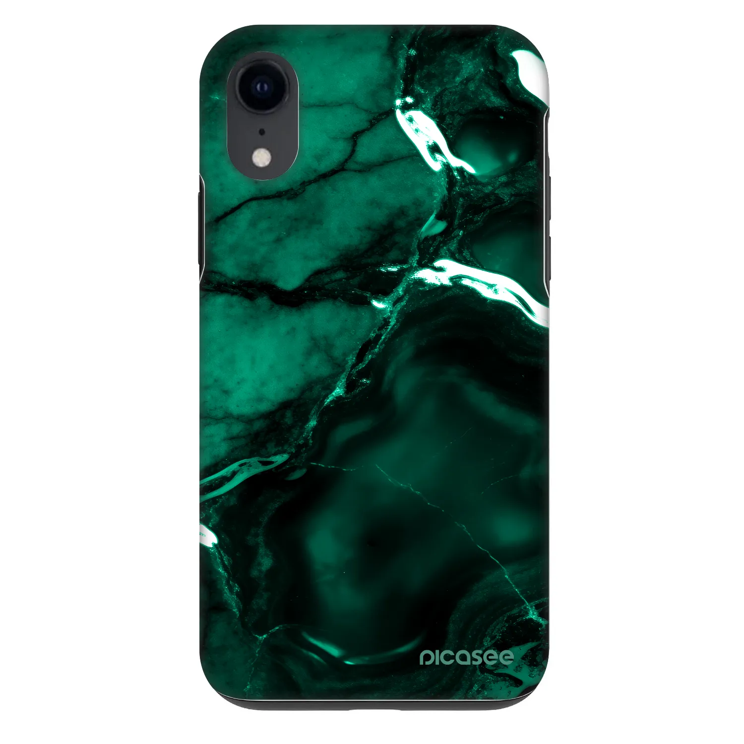Picasee Fashion Case για Apple iPhone XR - Dark emerald