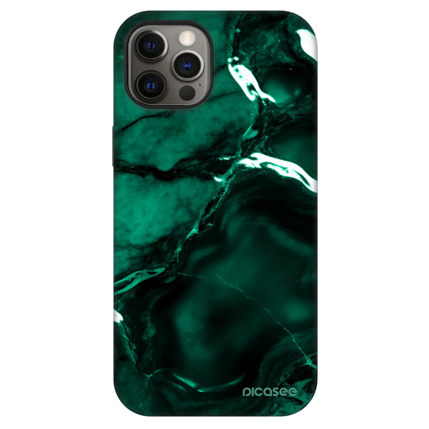 Picasee Fashion Case MagSafe για Apple iPhone 12 Pro - Dark emerald