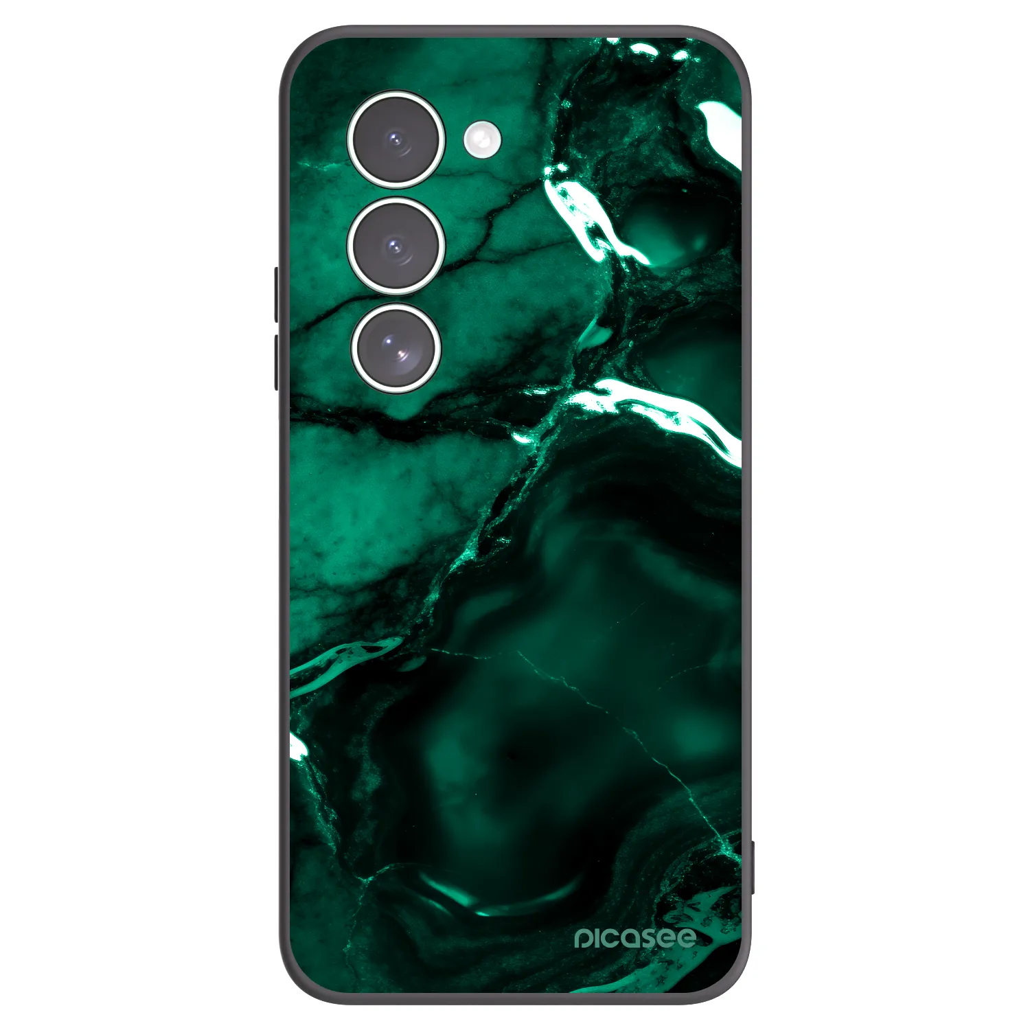 Picasee Μαύρη θήκη σιλικόνης για Xiaomi Redmi 15 5G - Dark emerald