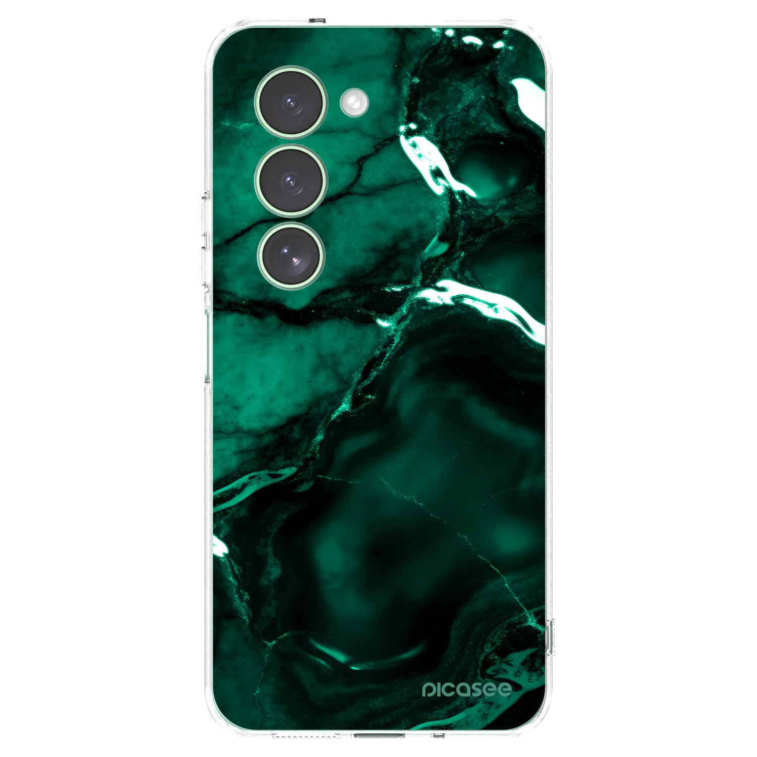 Picasee διαφανής θήκη σιλικόνης Xiaomi Redmi 15 5G - Dark emerald