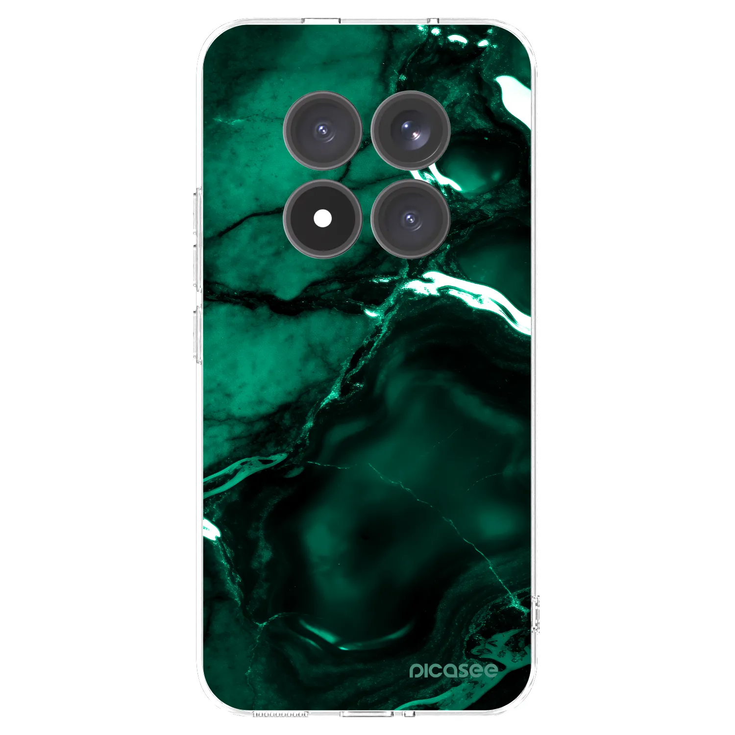 Picasee διαφανής θήκη σιλικόνης Xiaomi Redmi Note 15 Pro+ - Dark emerald
