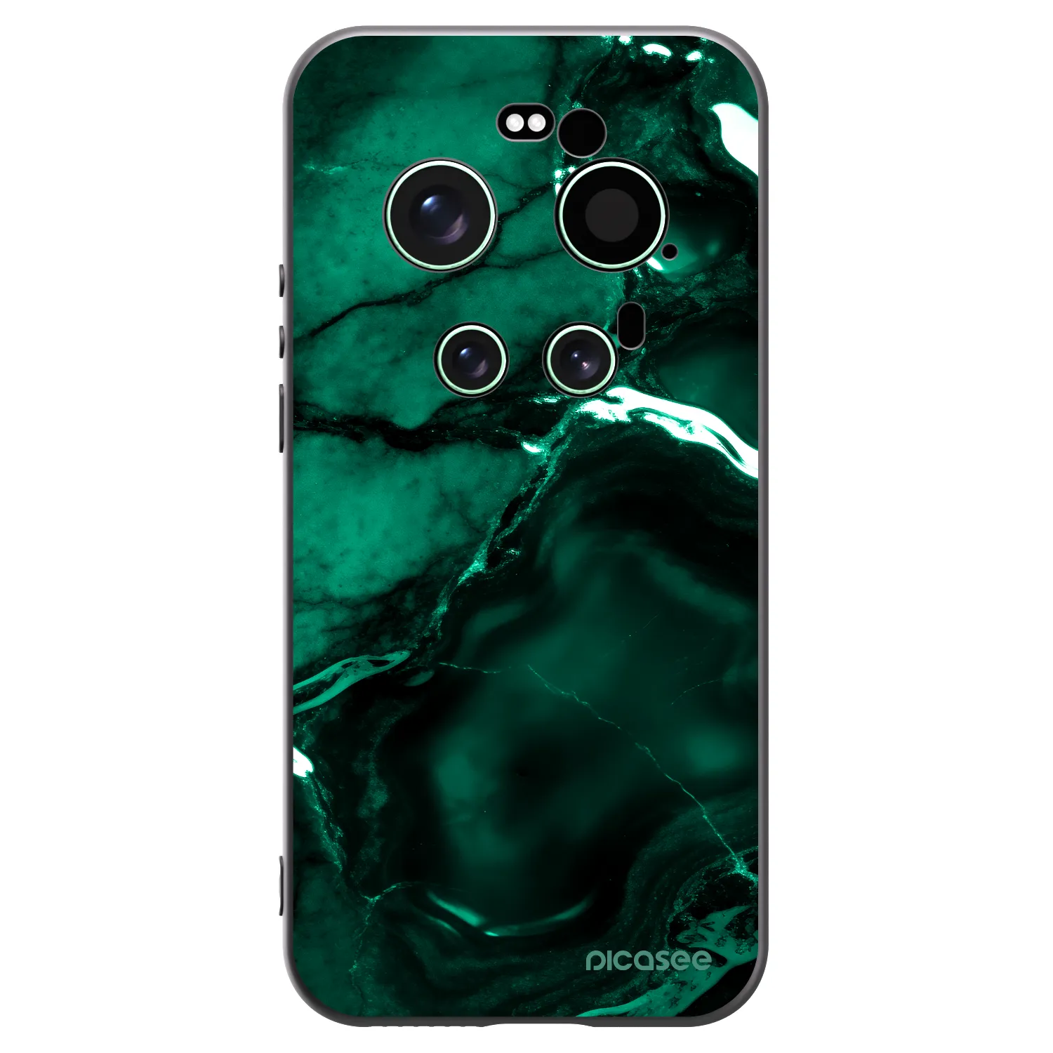 Picasee Μαύρη θήκη σιλικόνης για Xiaomi 17 Ultra - Dark emerald