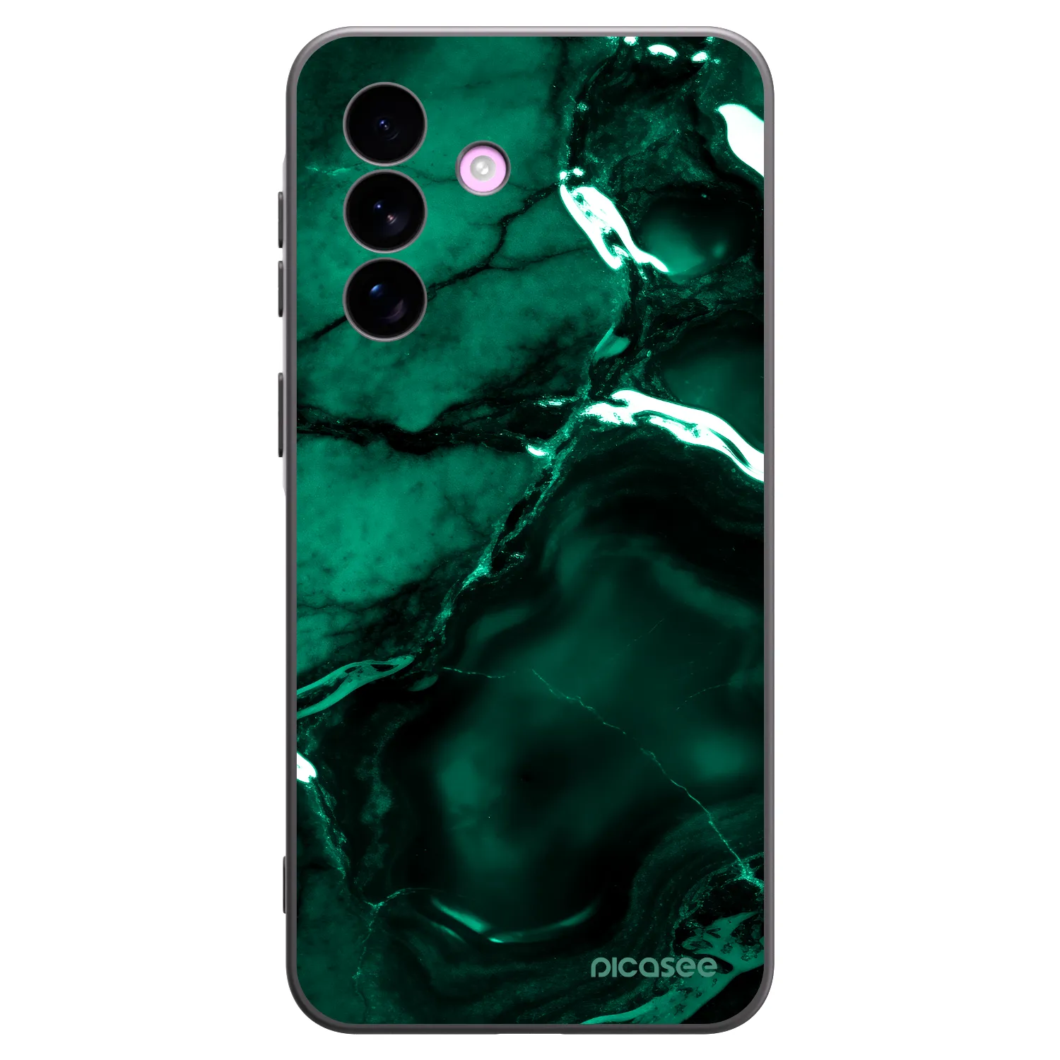 Picasee Μαύρη θήκη σιλικόνης για Samsung Galaxy A57 5G - Dark emerald
