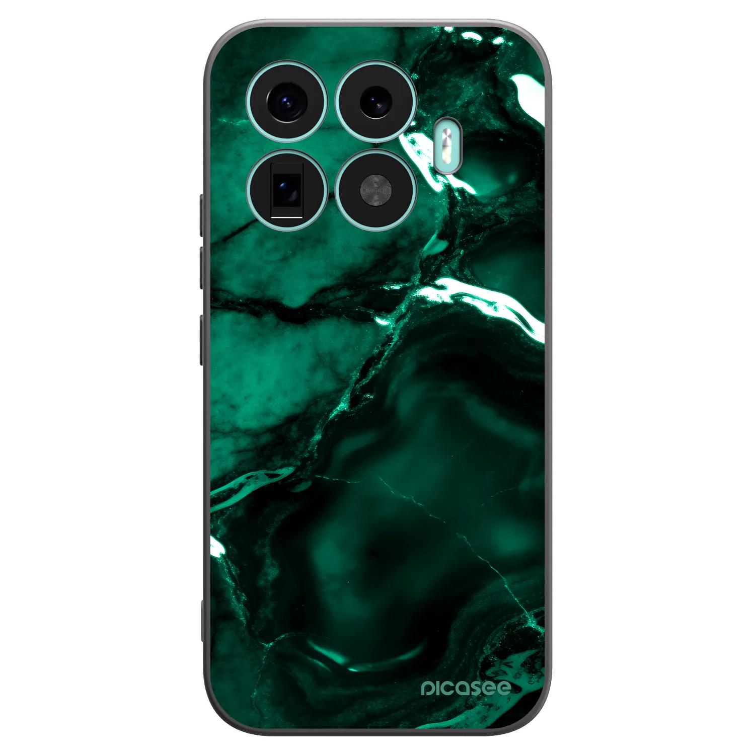 Picasee Μαύρη θήκη σιλικόνης για Xiaomi 17T - Dark emerald