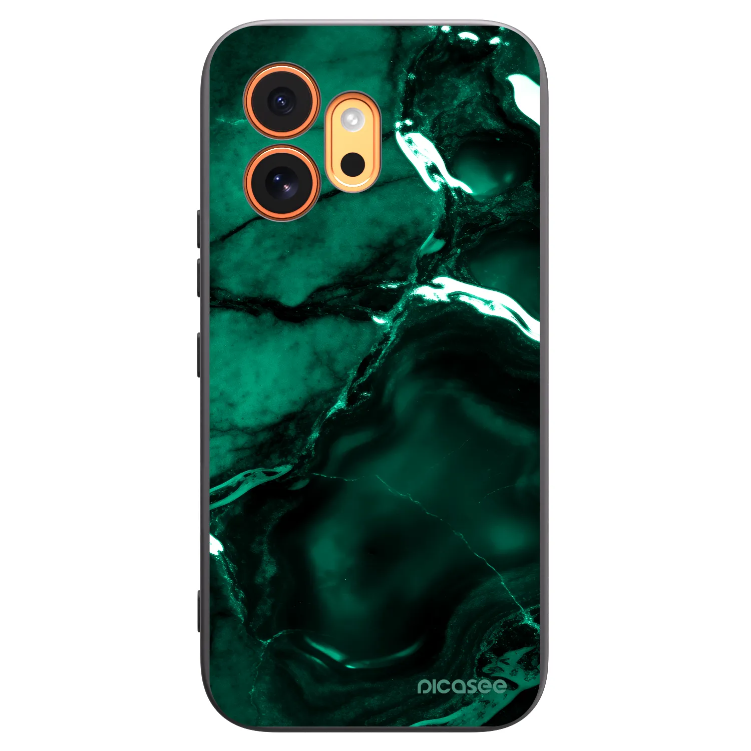 Picasee Μαύρη θήκη σιλικόνης για Honor 600 - Dark emerald