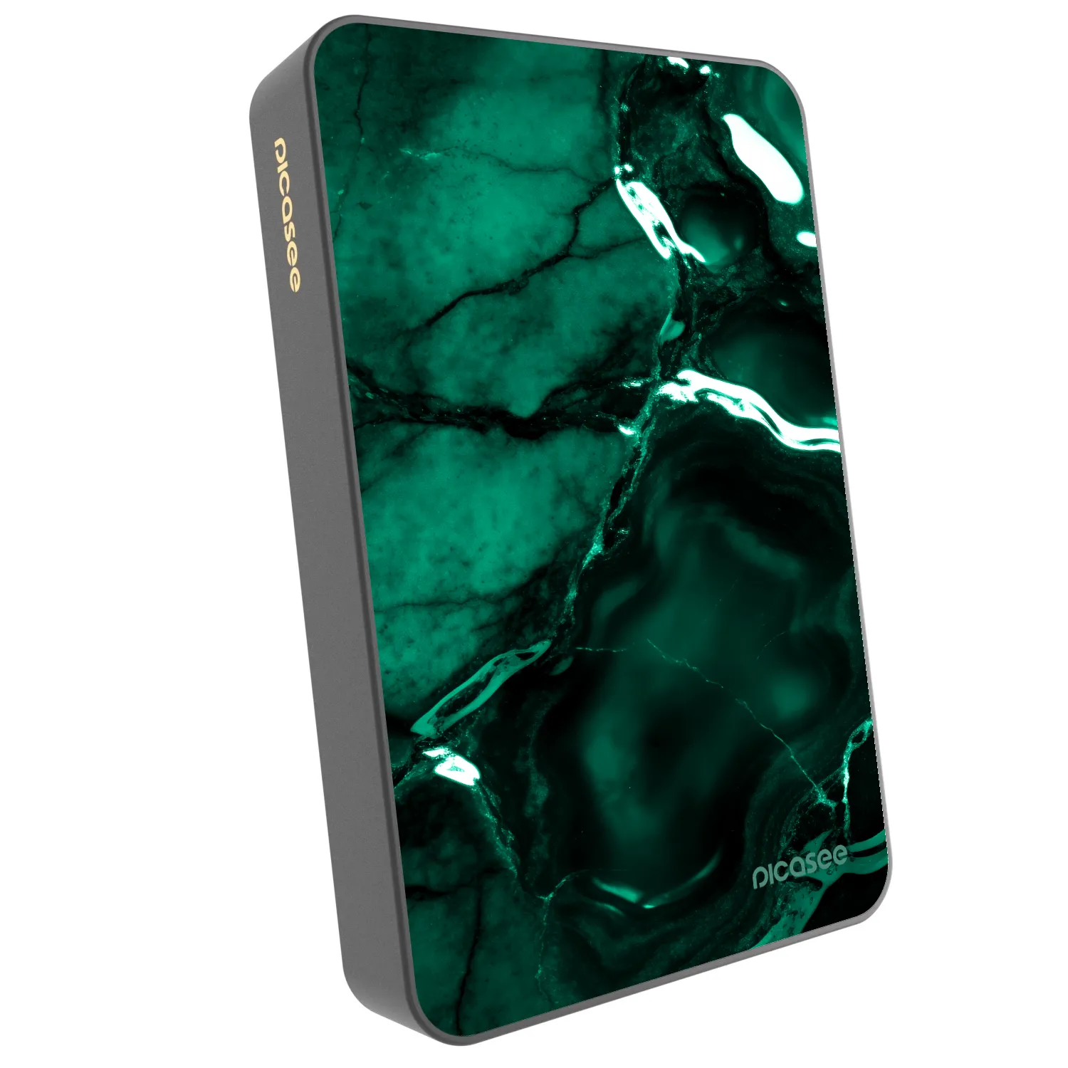Picasee Powerbank με MagSafe 10 000 mAh Γκρί - Dark emerald