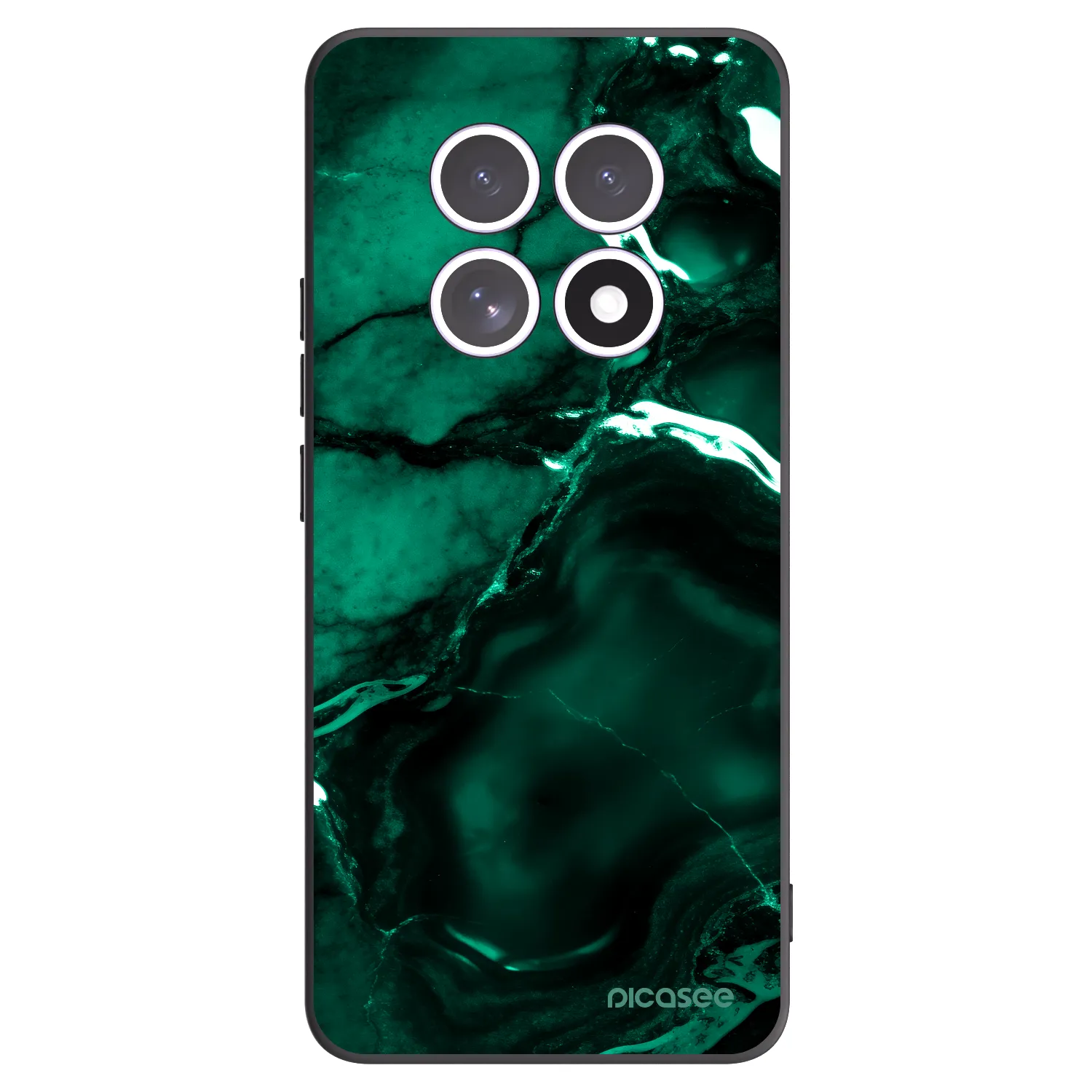 Picasee Μαύρη θήκη σιλικόνης για Xiaomi Redmi Note 15 5G - Dark emerald