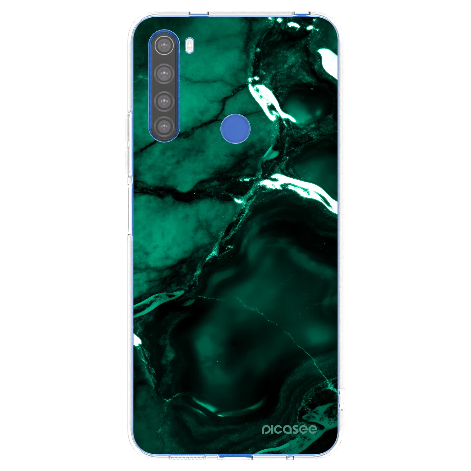 Picasee διαφανής θήκη σιλικόνης Xiaomi Redmi Note 8T - Dark emerald