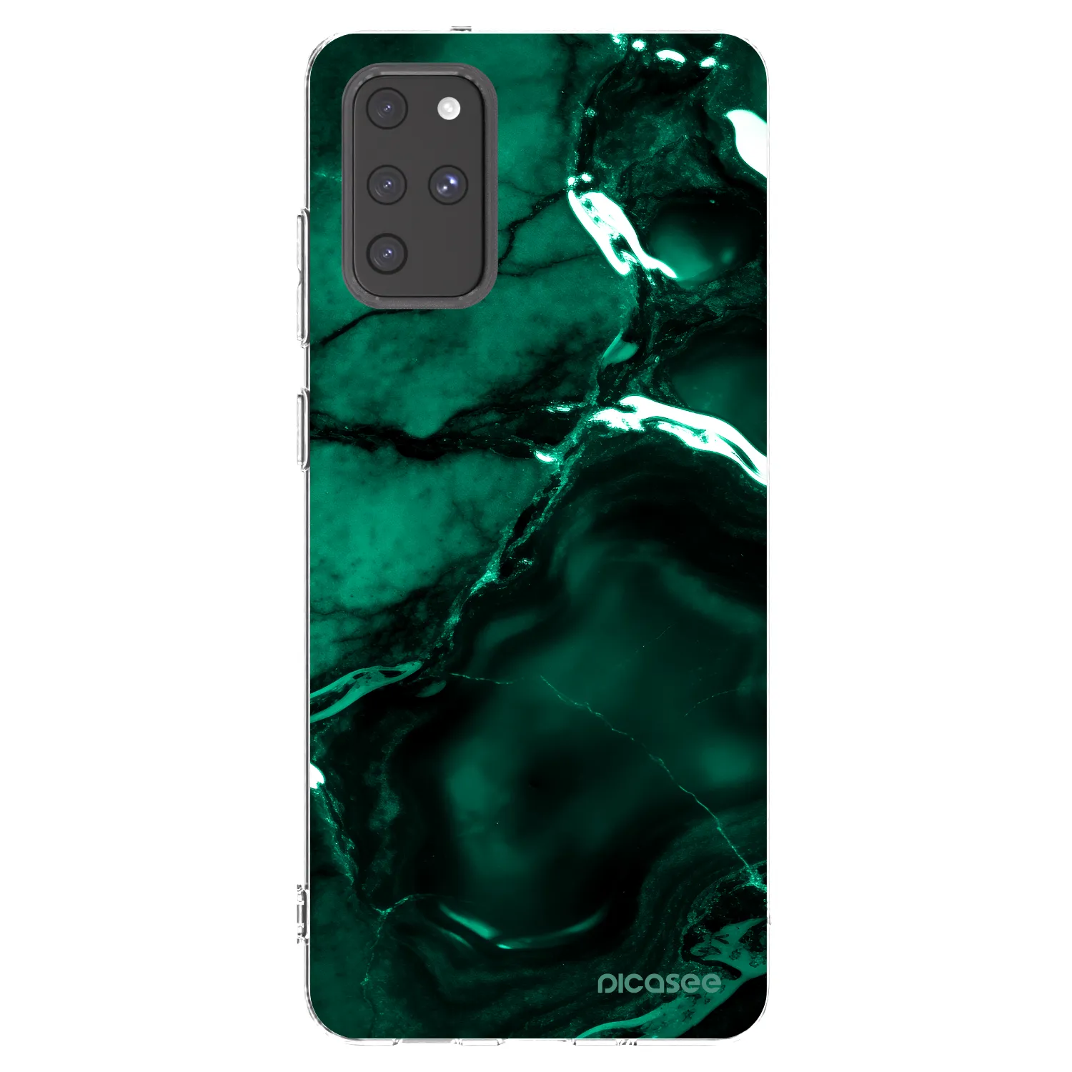 Picasee διαφανής θήκη σιλικόνης Samsung Galaxy S20+ G985F - Dark emerald
