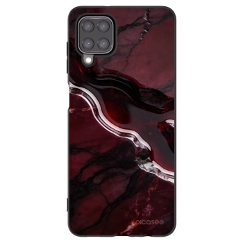 Picasee Μαύρη θήκη σιλικόνης για Samsung Galaxy A12 A125F - Cherry stone
