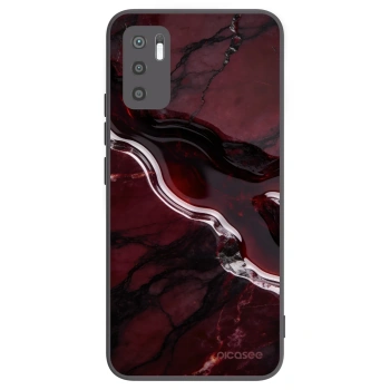 Picasee Μαύρη θήκη σιλικόνης για Xiaomi Redmi Note 10 5G - Cherry stone