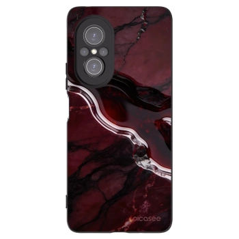 Picasee Μαύρη θήκη σιλικόνης για Huawei Nova 9 SE - Cherry stone