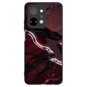 Picasee Μαύρη θήκη σιλικόνης για Honor X7a - Cherry stone