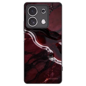 Picasee Μαύρη θήκη σιλικόνης για Xiaomi Redmi Note 13 4G - Cherry stone