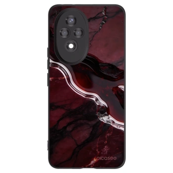 Picasee Μαύρη θήκη σιλικόνης για Honor 200 Pro 5G - Cherry stone