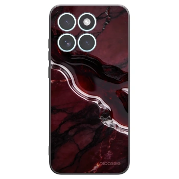 Picasee Μαύρη θήκη σιλικόνης για Motorola Edge 70 Fusion - Cherry stone
