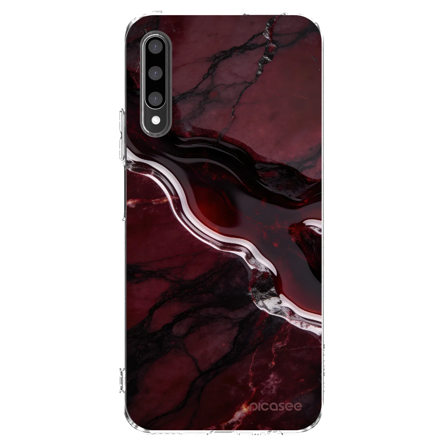 Picasee διαφανής θήκη σιλικόνης Honor 9X Pro - Cherry stone